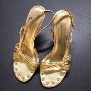 Banana Republic Gold Sandals